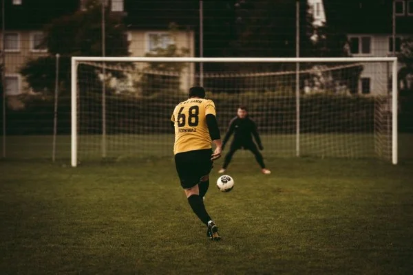football striker action